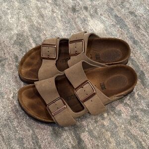Birkenstock Taupe Double Strap Sandals
